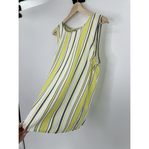 NWT MINE‎ For Stitch Fix Syden Button Back Striped Beachy Tank Top Blouse L - Picture 4 of 11
